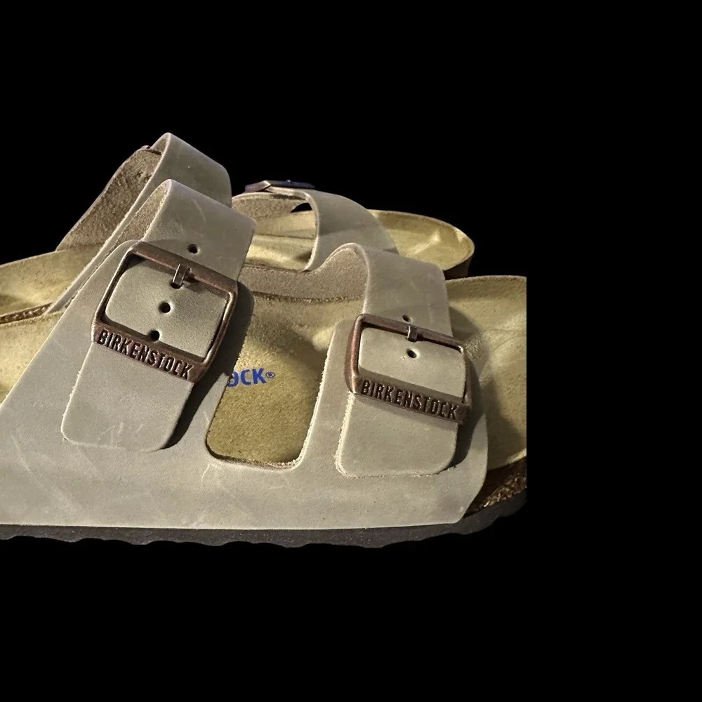 Birkenstock Arizona Soft Footbed Tobacco Brown Leather Men's 13 EU 46 New Box